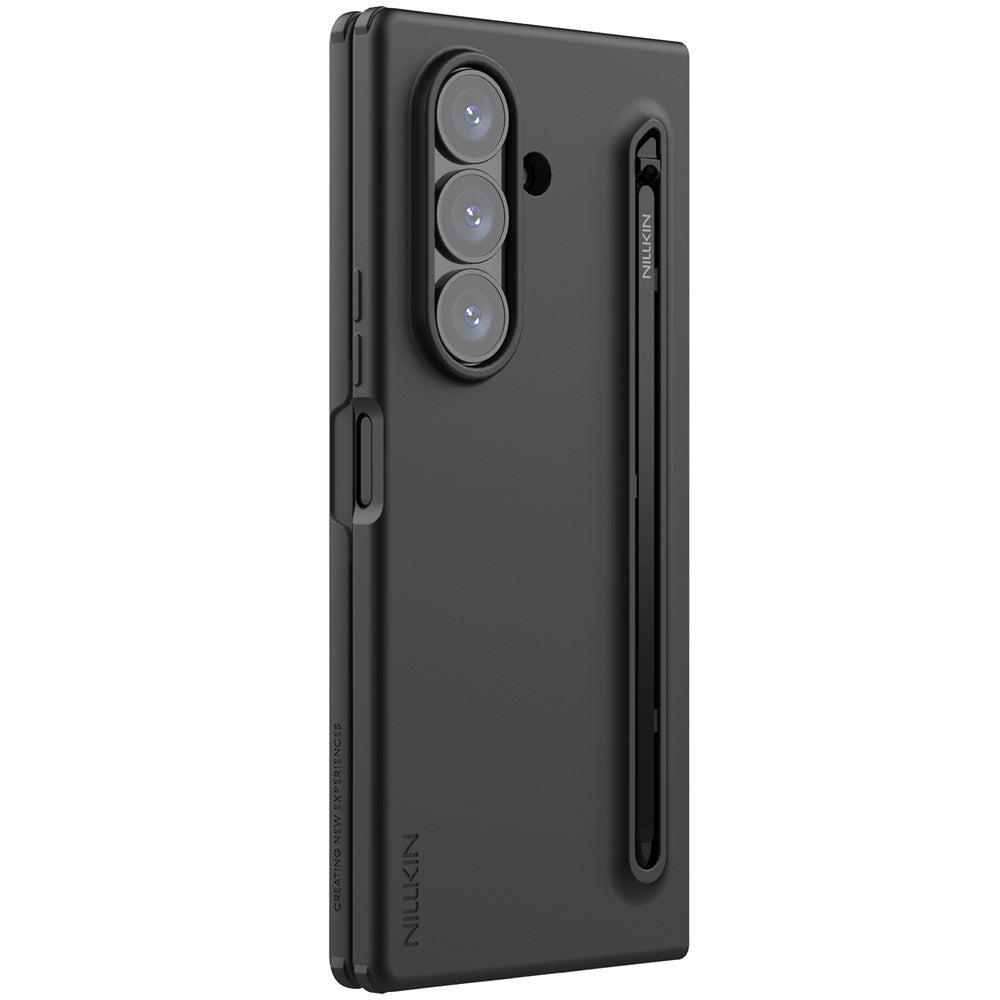 Tok Samsung Galaxy Z Fold7 F966-hez, Nillkin, Flex Pure S-Pen tartóval, Fekete