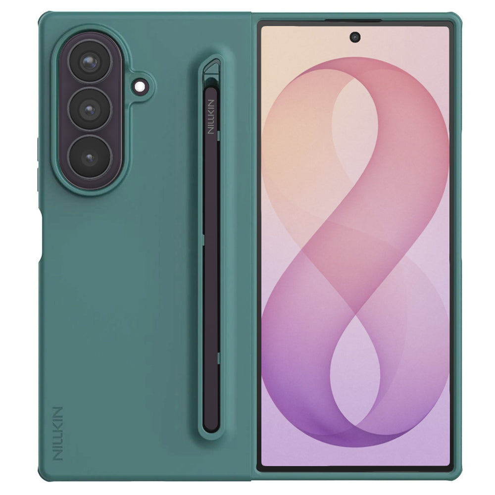 Tok Samsung Galaxy Z Fold8 Ultra F976-hez, Nillkin, Flex Pure S-Pen tartóval, Zöld