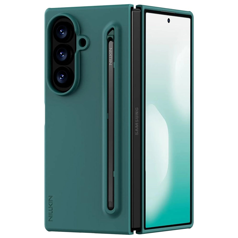 Tok Samsung Galaxy Z Fold8 Ultra F976-hez, Nillkin, Flex Pure S-Pen tartóval, Zöld