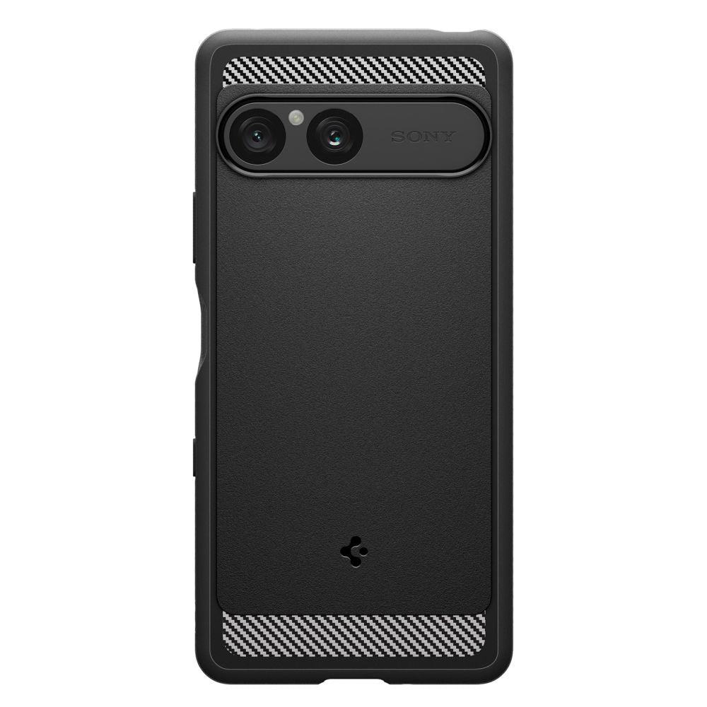 Tok Sony Xperia 10 VII-hez, Spigen, Rugged Armor, Fekete ACS09592