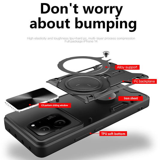 Tok Xiaomi 13T Pro / 13T-hez, Techsuit, CamGuard Pro, Fekete