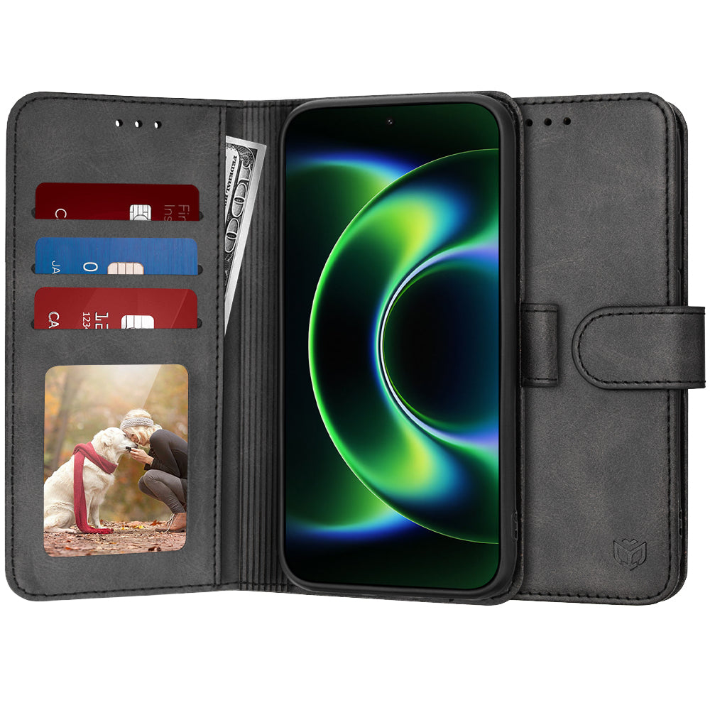 Tok Xiaomi 17 Ultra-hoz, Techsuit, Diary Book, Fekete