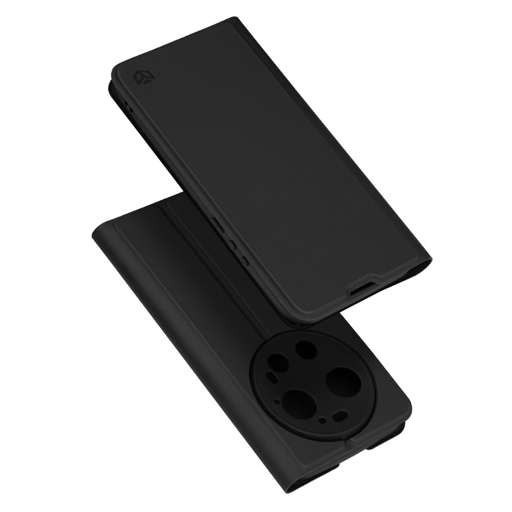 Tok Xiaomi 17 Ultra-hoz, Techsuit, Magskin Book, Fekete