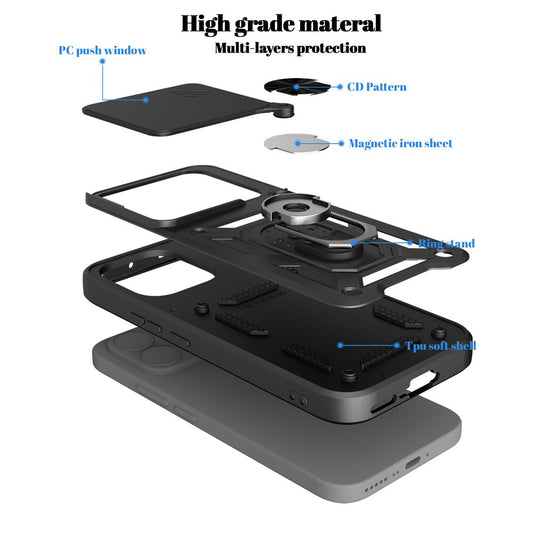 Tok Xiaomi 17T-hez, OEM, CamShield, Fekete