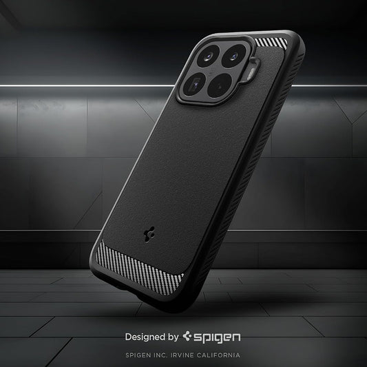 Tok Xiaomi 17T-hez, Spigen, Rugged Armor, Fekete ACS11870
