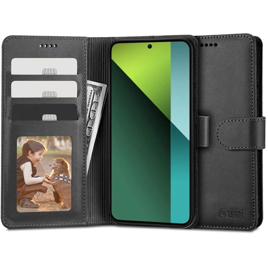 tok Xiaomi Poco X6 / Note 13 Pro 5G, Tech-Protect, pénztárca, fekete