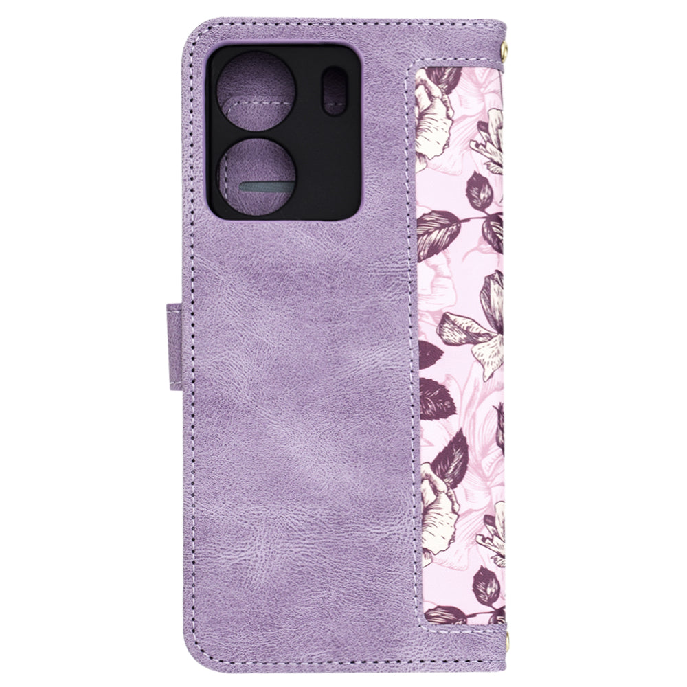 Tok Xiaomi Poco C65 / Redmi 13C-hez, Techsuit, FlipCraft, Lila