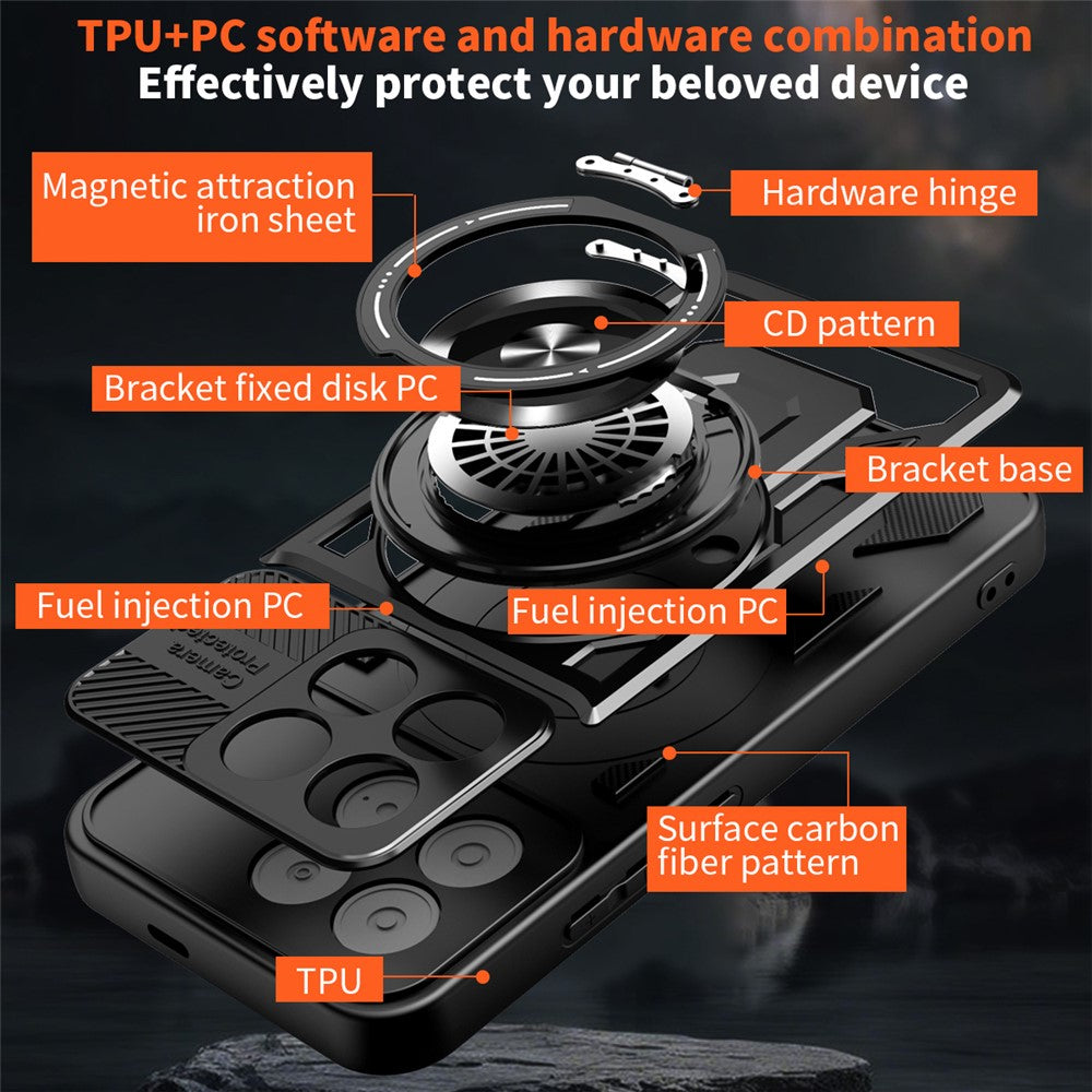 Tok a Xiaomi Poco F8 Pro-hoz, Techsuit, RuggedCam, Fekete