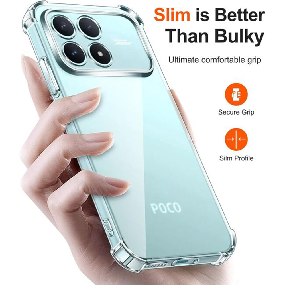 Tok Xiaomi Poco F8 Pro-hoz, Techsuit, Ütésálló Átlátszó, Átlátszó