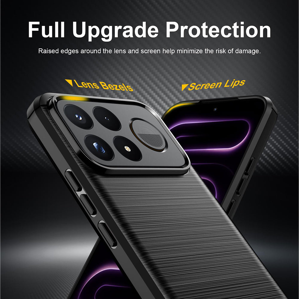 Tok Xiaomi Poco F9 Pro-hoz, Techsuit, Karbon, Fekete