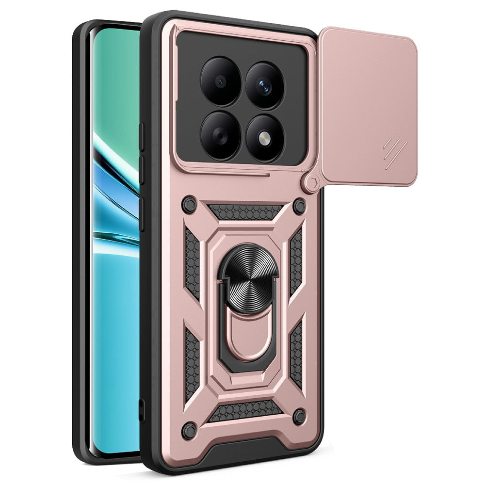 Tok a Xiaomi Poco M8 / Redmi Note 15 5G / Note 15 4G készülékhez, Techsuit, CamShield, Arany Rózsaszín