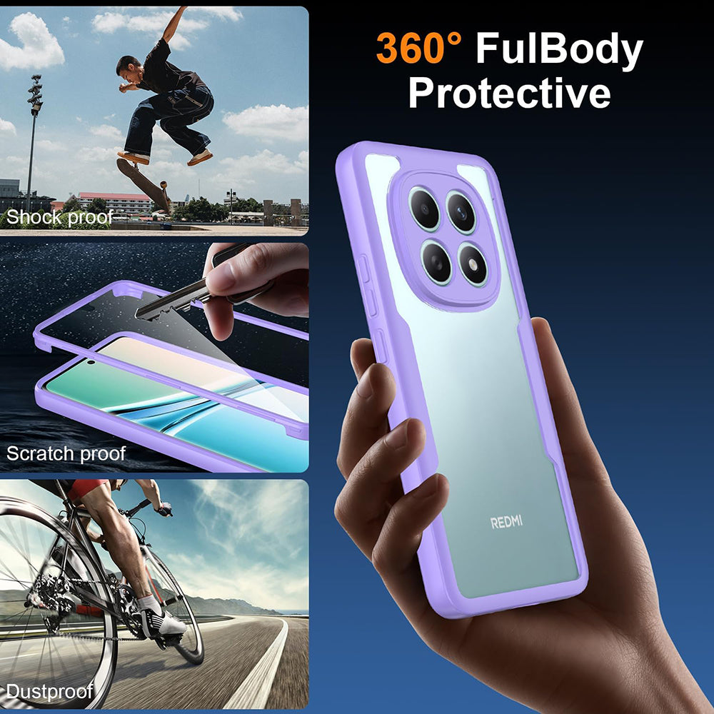 Tok Xiaomi Poco M8 / Redmi Note 15 5G készülékhez, Techsuit, ColorVerse 360, Lila