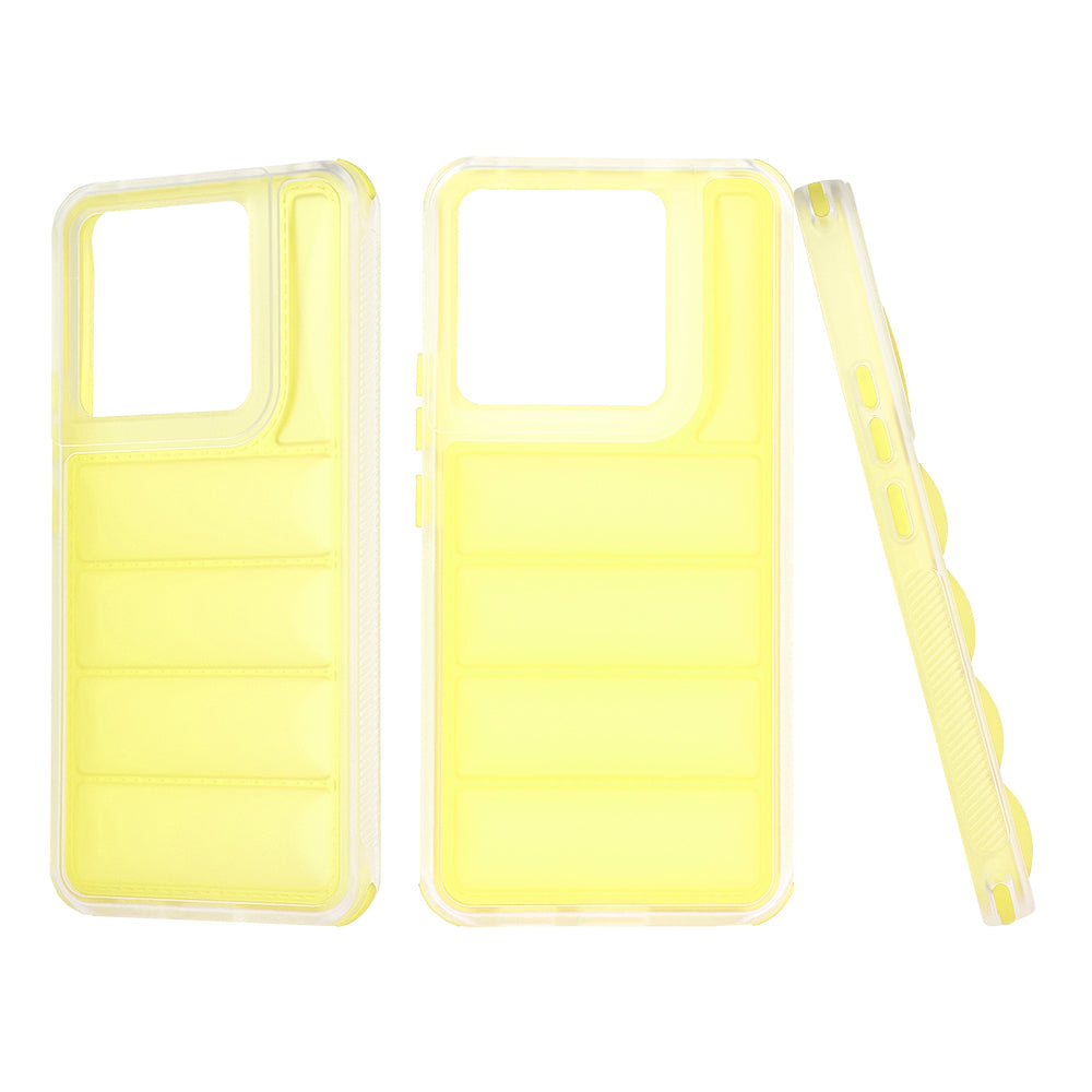 Tok Xiaomi Poco X6 / Note 13 Pro 5G-hez, Techsuit, Wave Shield, Sárga