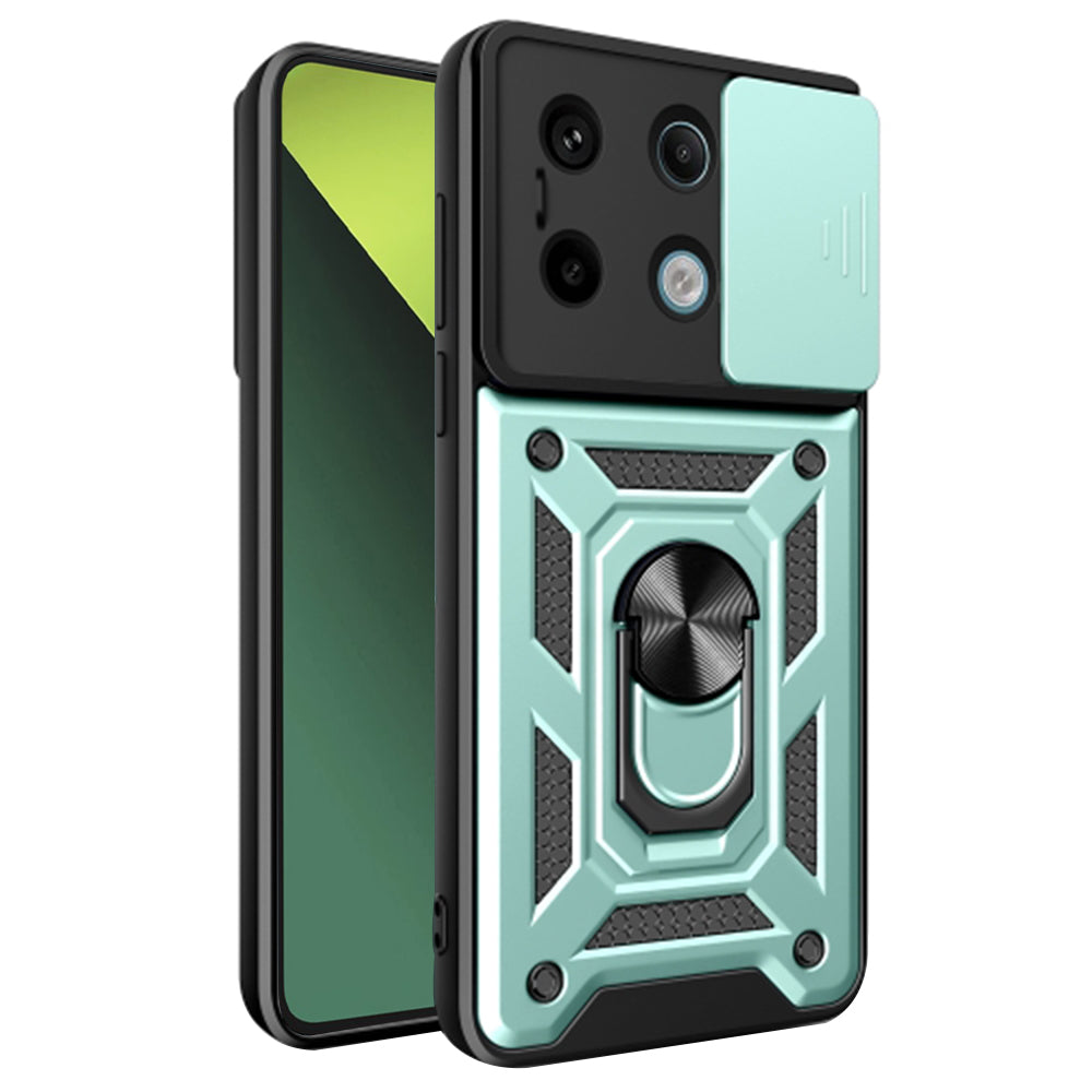 Tok a Xiaomi Poco X6 / Redmi Note 13 Pro 5G készülékhez, Techsuit, CamShield, Zöld