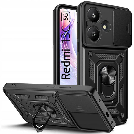 tok Xiaomi Redmi 13C 5G, Tech-Protect, CamShield Pro, Fekete