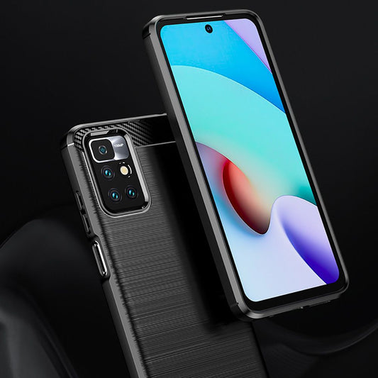 Tok Xiaomi Redmi 10 2022 / 10 (2021) számára, Techsuit, Karbon, Fekete
