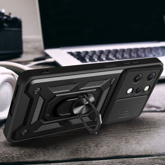 Tok Xiaomi Redmi 12 5G / 12-hez, Techsuit, CamShield, Fekete