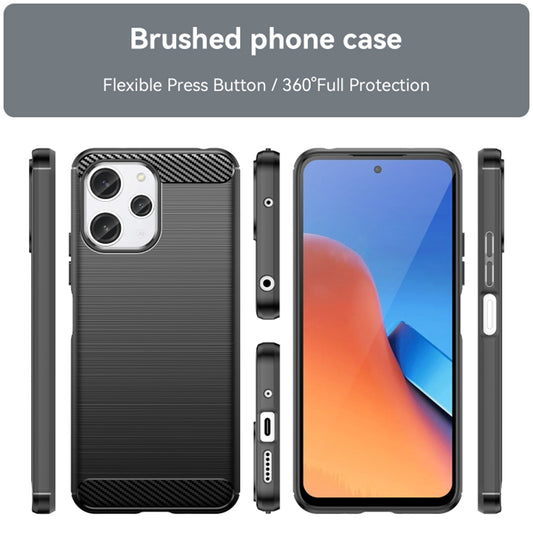 Tok Xiaomi Redmi 12 5G / 12-hez, Techsuit, karbon, fekete