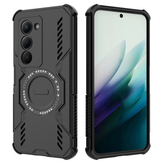 Tok a Xiaomi Redmi 15 5G / 15 4G készülékhez, Techsuit, ArmorMag, Fekete