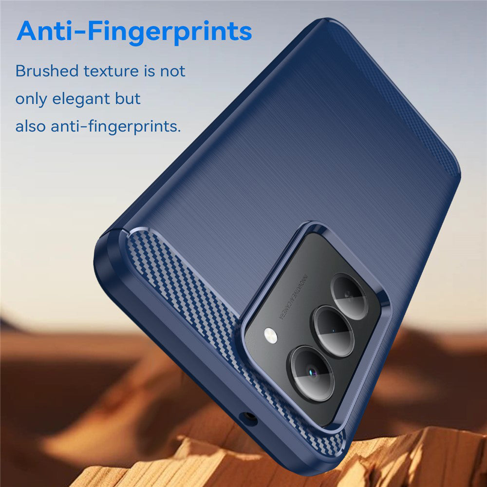Tok Xiaomi Redmi 15 5G / 15 4G készülékhez, Techsuit, szénszálas, kék