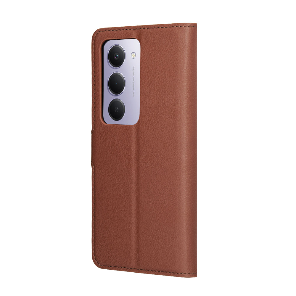 Tok a Xiaomi Redmi 15 5G / 15 4G készülékhez, Techsuit, Leather Folio, Barna