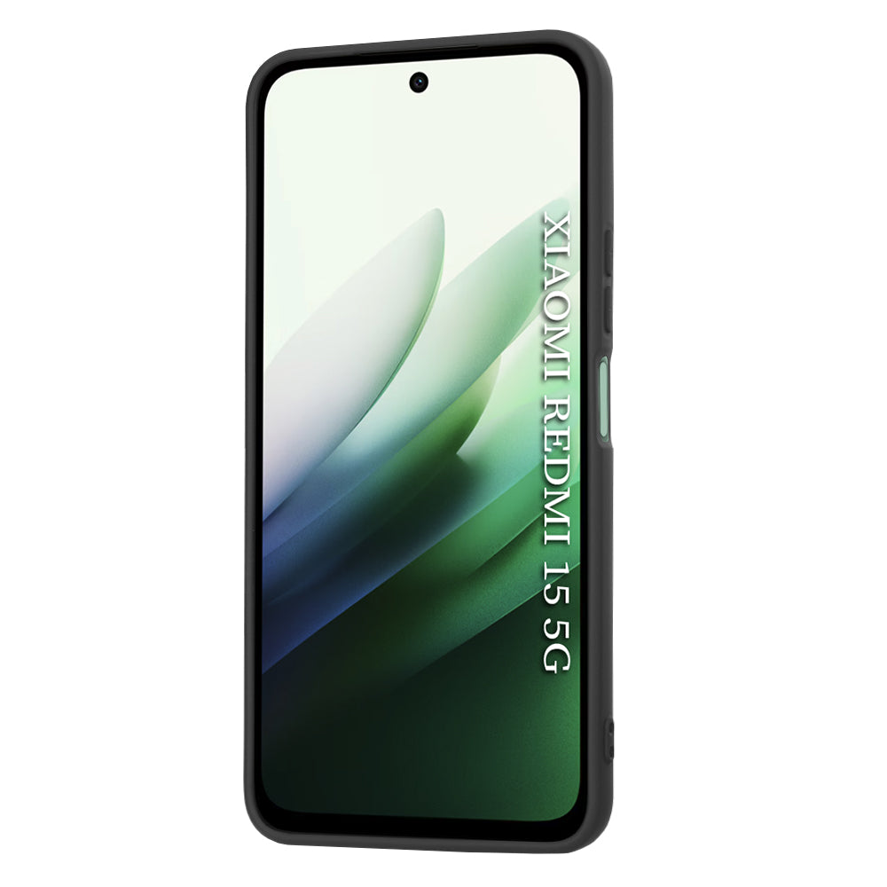 Tok Xiaomi Redmi 15 5G / 15 4G-hez, Techsuit, SoftFlex, Fekete