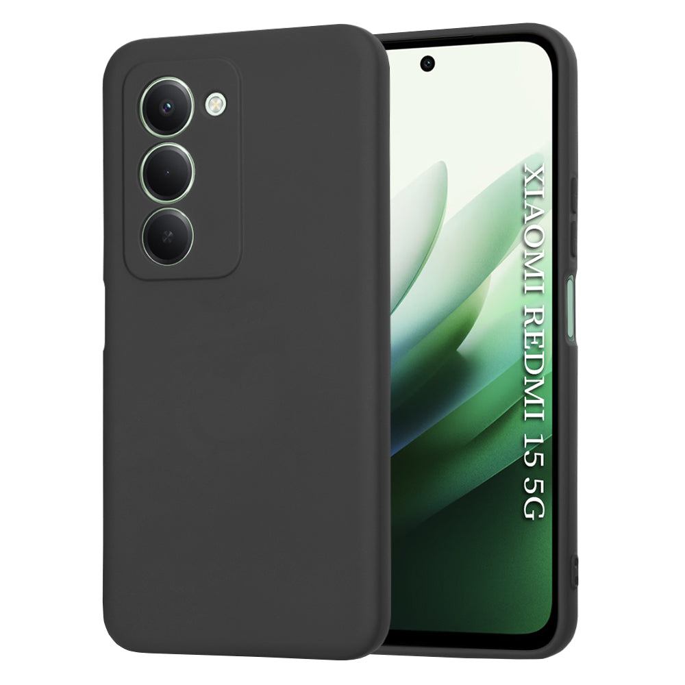 Tok Xiaomi Redmi 15 5G / 15 4G-hez, Techsuit, SoftFlex, Fekete