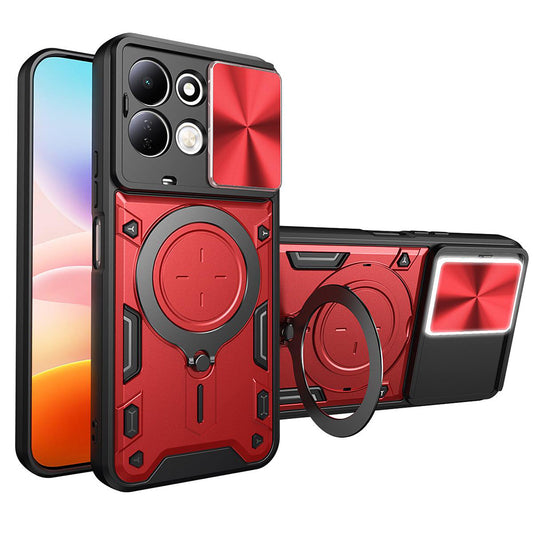 Tok Xiaomi Redmi 17 5G / 17 4G készülékhez, Techsuit, CamGuard Pro, piros