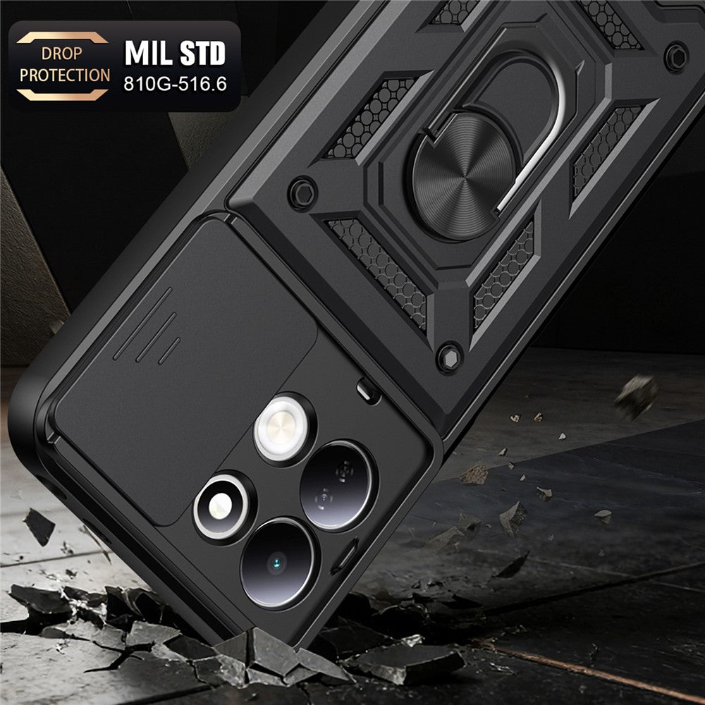 Tok Xiaomi Redmi 17 5G / 17 4G-hez, Techsuit, CamShield, Rózsaarany
