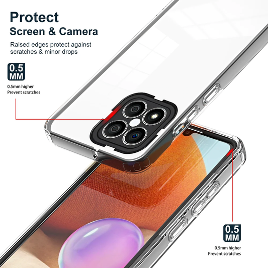 Fedél Xiaomi Poco M6 / Redmi 13C 5G / Poco C65 / Redmi 13C, OEM, Enviro Hybrid, Fekete