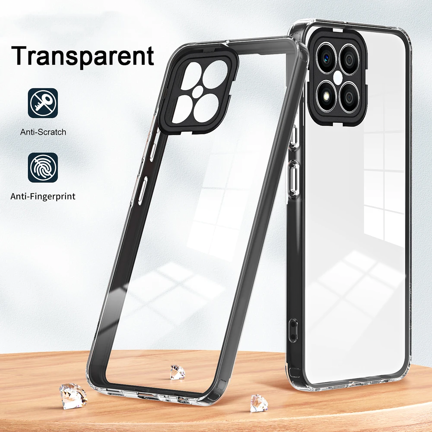 Fedél Xiaomi Poco M6 / Redmi 13C 5G / Poco C65 / Redmi 13C, OEM, Enviro Hybrid, Fekete