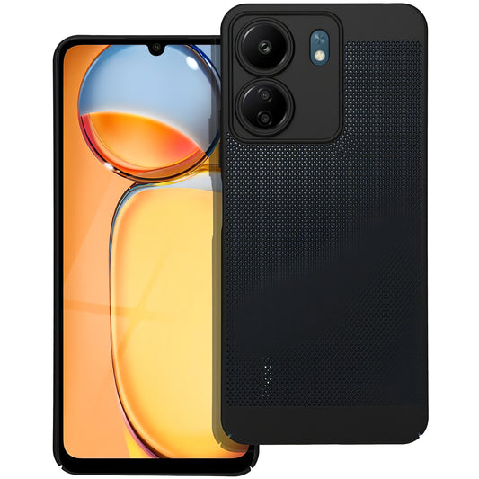 Fedél Xiaomi Poco C65 / Redmi 13C, OEM, Breezy, Fekete