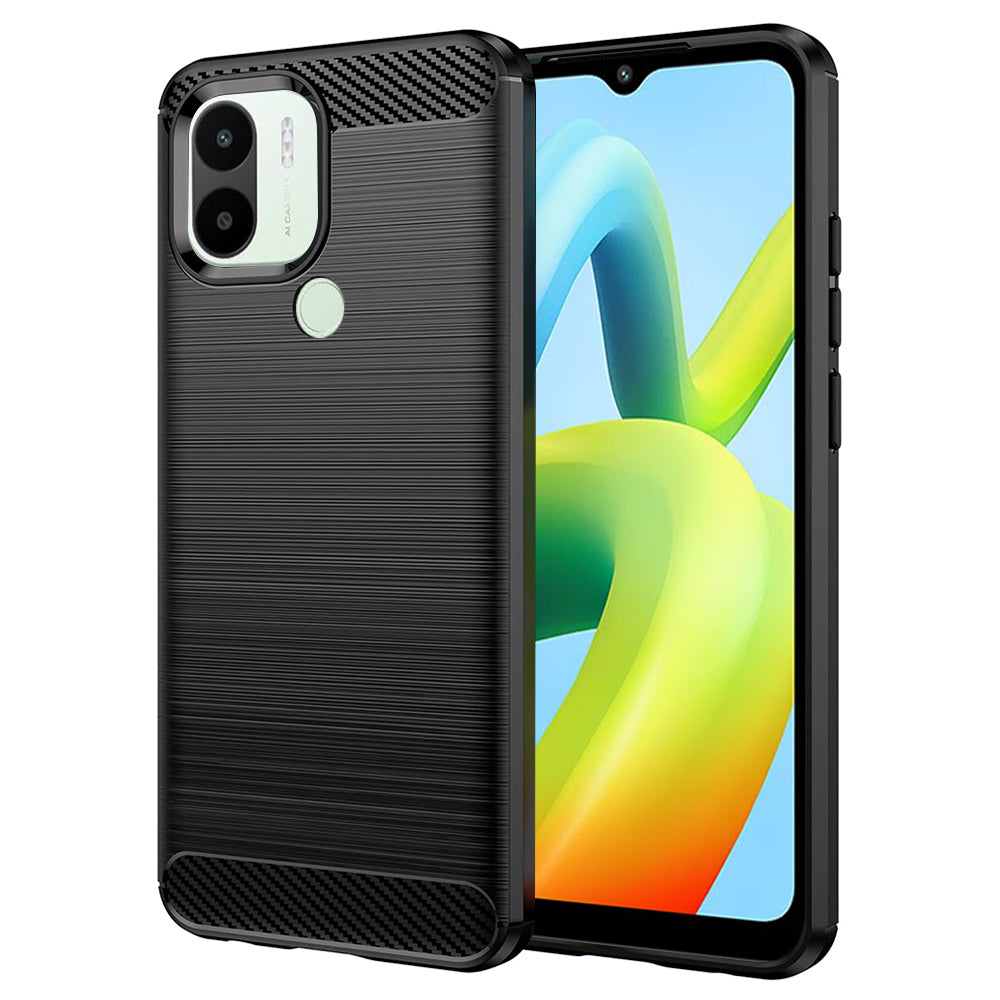 Tok Xiaomi Redmi A2+ / A1+ készülékhez, Techsuit, karbon, fekete