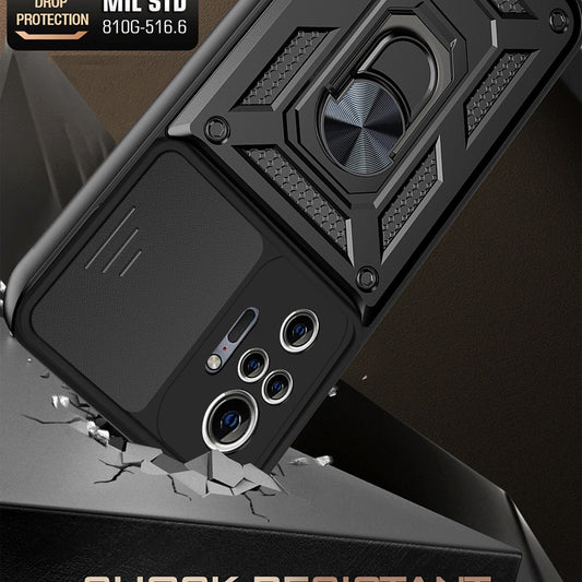Tok Xiaomi Redmi Note 10 Pro Max / Note 10 Pro készülékhez, Techsuit, CamShield, Fekete