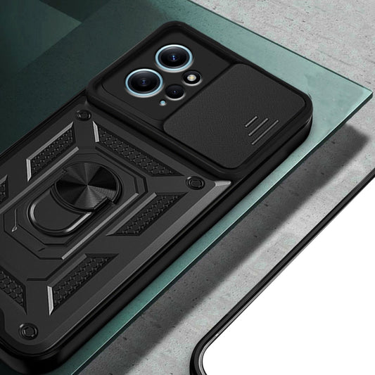 Tok Xiaomi Redmi Note 12 4G-hez, Techsuit, CamShield, Fekete