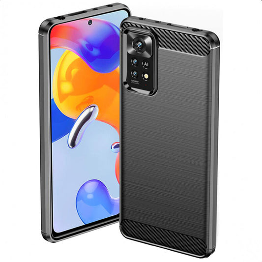 Tok Xiaomi Redmi Note 12 Pro 4G / Note 11 Pro 5G / Note 11 Pro, Techsuit, Karbon, Fekete
