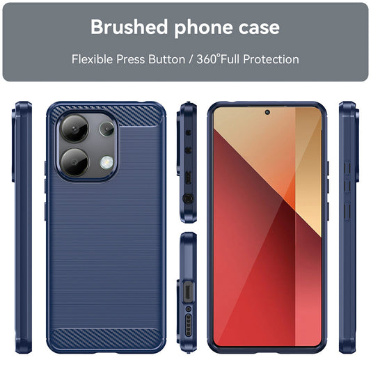 Tok Xiaomi Redmi Note 13 4G-hez, Techsuit, Karbon, Kék