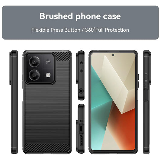 Tok Xiaomi Redmi Note 13 5G-hez, Techsuit, karbon, fekete