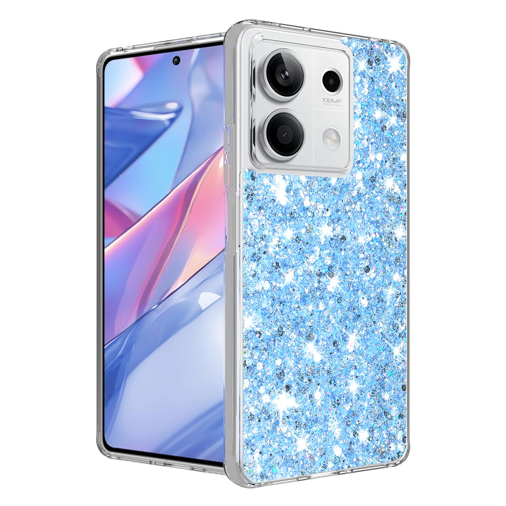Case for Xiaomi Redmi Note 13 5G, Techsuit, Sparkly Glitter, Blue