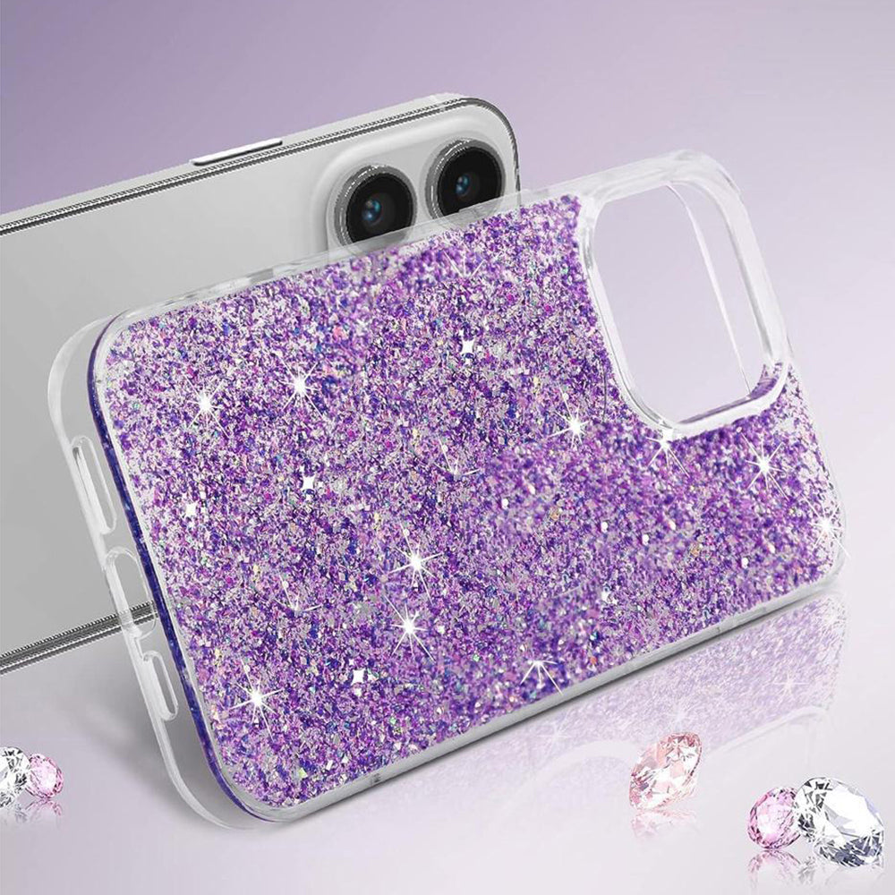Case for Xiaomi Redmi Note 13 5G, Techsuit, Sparkly Glitter, Blue