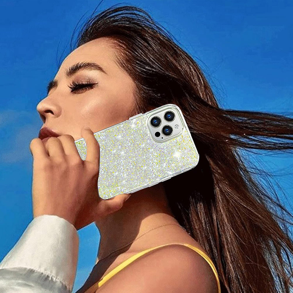 Case for Xiaomi Redmi Note 13 5G, Techsuit, Sparkly Glitter, Blue