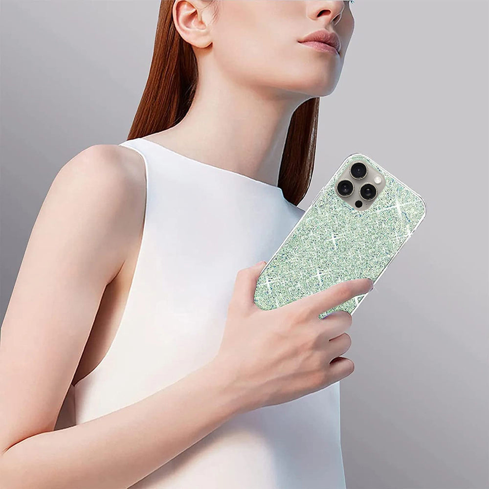 Case for Xiaomi Redmi Note 13 5G, Techsuit, Sparkly Glitter, Blue