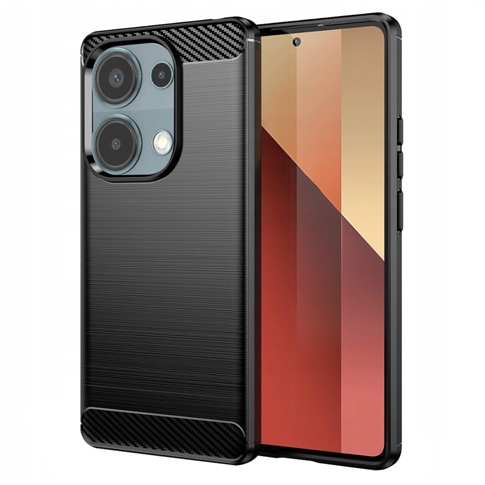 Tok Xiaomi Redmi Note 13 Pro 4G / Poco M6 Pro 4G-hez, Techsuit, Karbon, Fekete