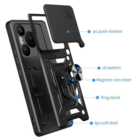 Tok Xiaomi Redmi Note 14 5G-hez, Techsuit, CamShield, Kék