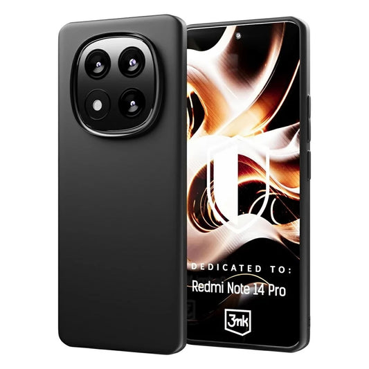 Case for Xiaomi Redmi Note 14 Pro 4G, 3MK, Matte Black