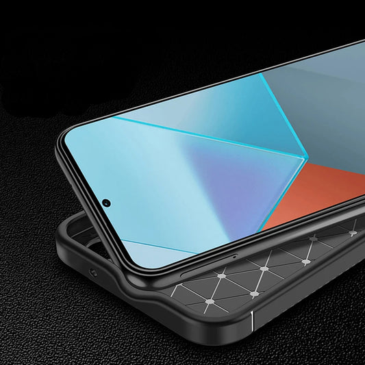 Tok Xiaomi Redmi Note 14 Pro+ 5G / Note 14 Pro 5G / Poco X7 készülékhez, Techsuit, CarbonFiber, Fekete