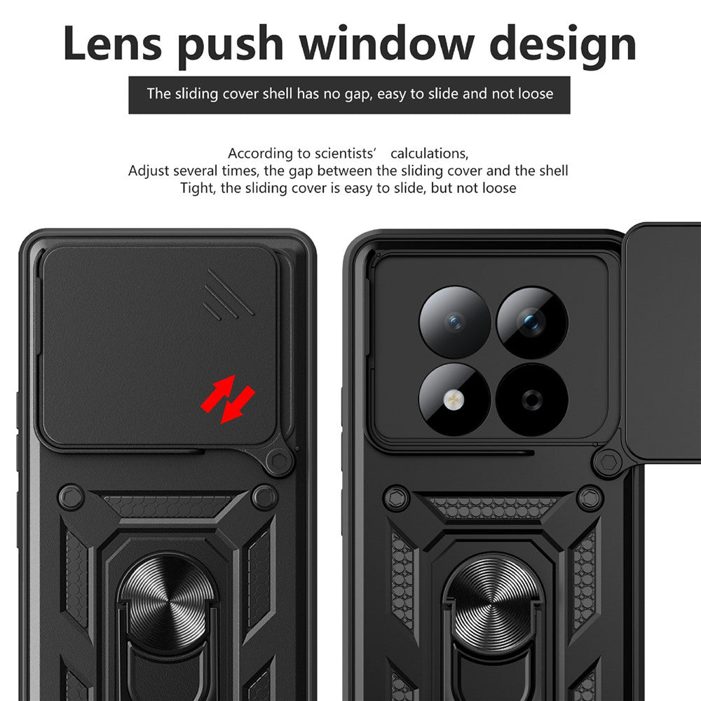 Tok Xiaomi Redmi Note 15 Pro 5G-hez, Techsuit, CamShield, Fekete