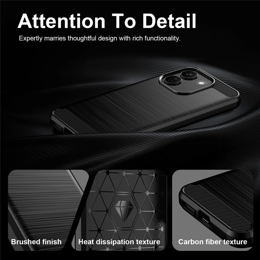 Tok Xiaomi Redmi Note 17 Pro Max-hoz, Techsuit, karbon, fekete