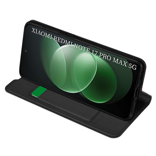 Tok Xiaomi Redmi Note 17 Pro Max-hoz, Techsuit, Magskin Book, Fekete