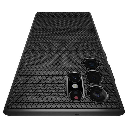 tok Samsung Galaxy S22 Ultra 5G S908, Spigen, Liquid Air Matte, fekete ACS03915, Samsung Galaxy S22 Ultra 5G S908, Spigen, Liquid Air Matte, fekete ACS03915